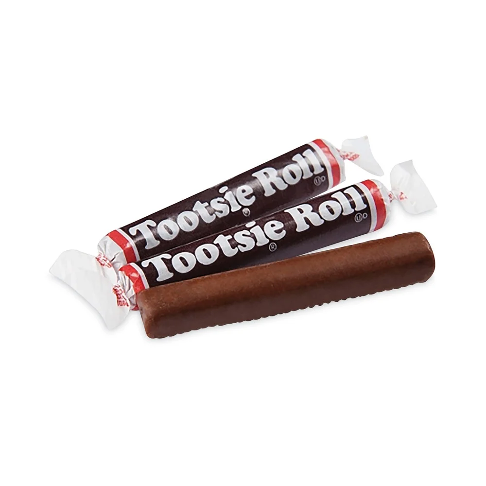 Tootsie Roll 793650 6.75 lbs. Tub Individually Wrapped Rolls Chewy Candy