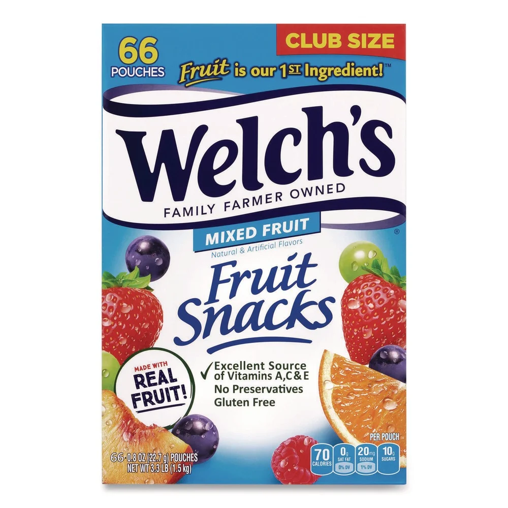 Green Rabbit 20900320 0.8 oz Fruit Snacks - Mixed Fruit (66/Carton)