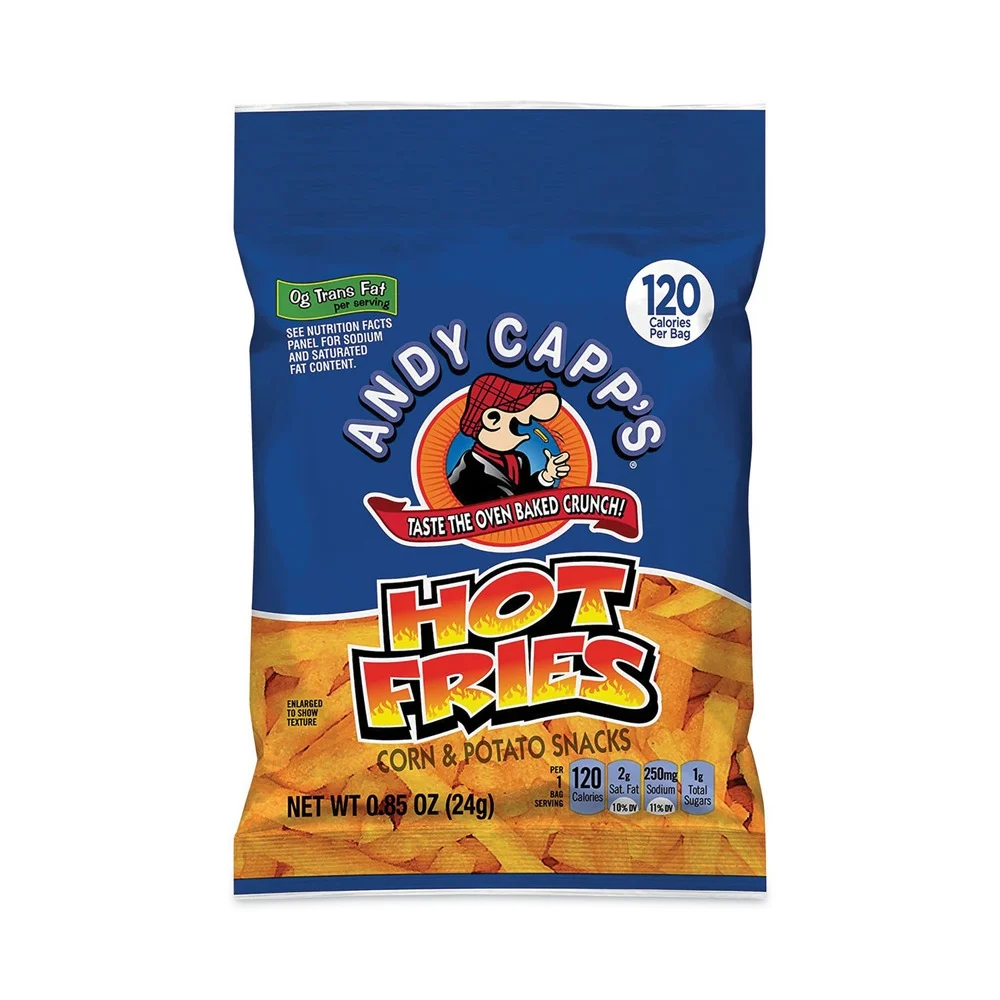 Andy Capps 421167 0.85 oz. Bag Hot Fries - Spicy Hot (72/Carton)