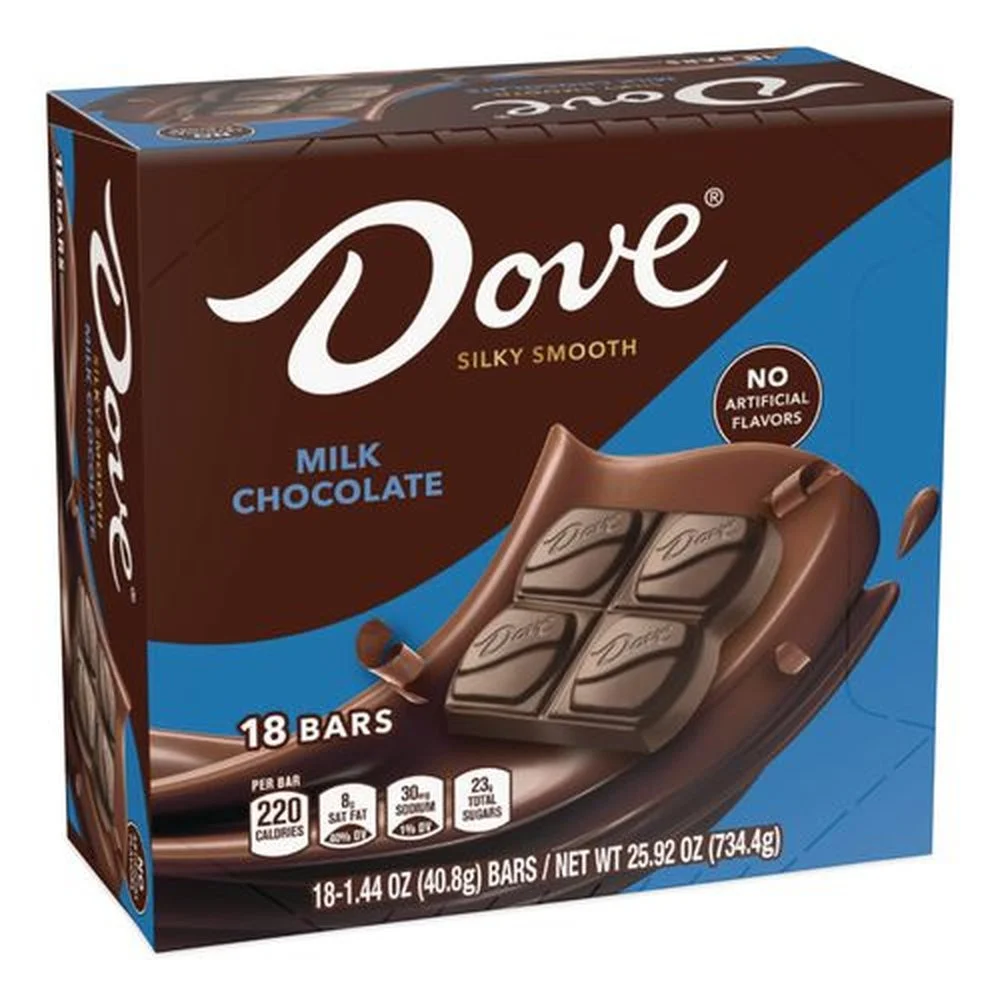 Dove Chocolate 551984 1.44 oz. Milk Chocolate Bars (18/Carton)