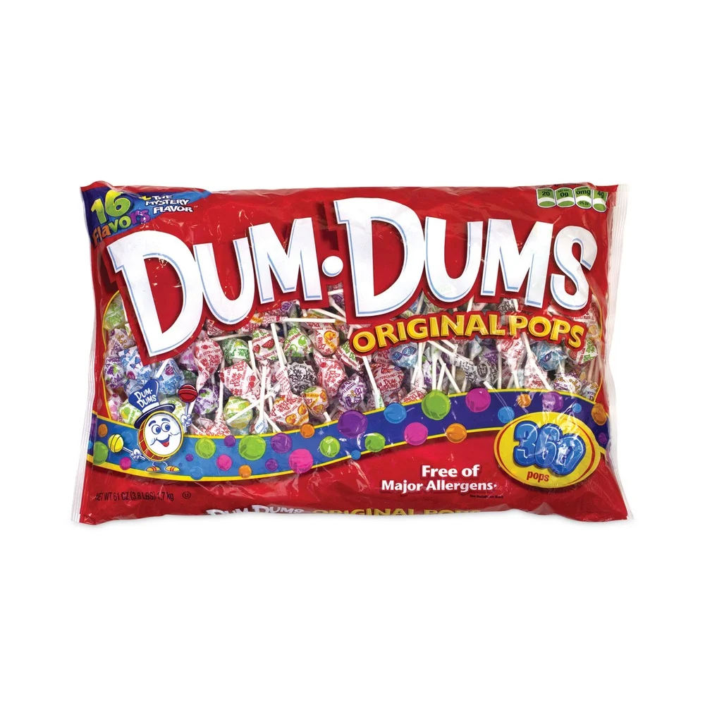 Spangler 65PL Dum-Dum-Pops - 14 Assorted Flavors (360/Carton)