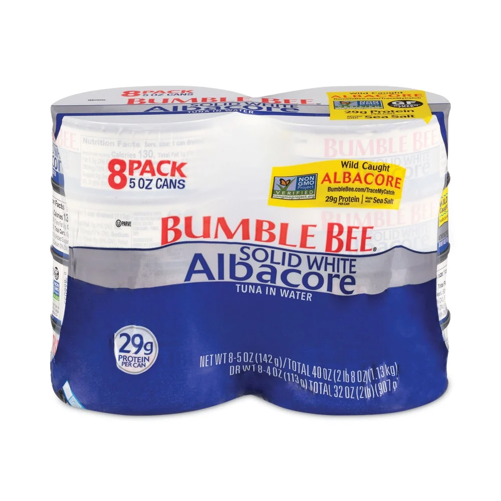 Bumble Bee 107490 5 oz. Solid White Albacore Tuna in Water (8/Pack)