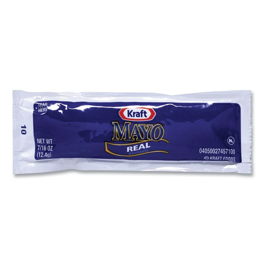 Kraft 00830 0.44 oz Mayo - Real Mayonnaise (200/Box)