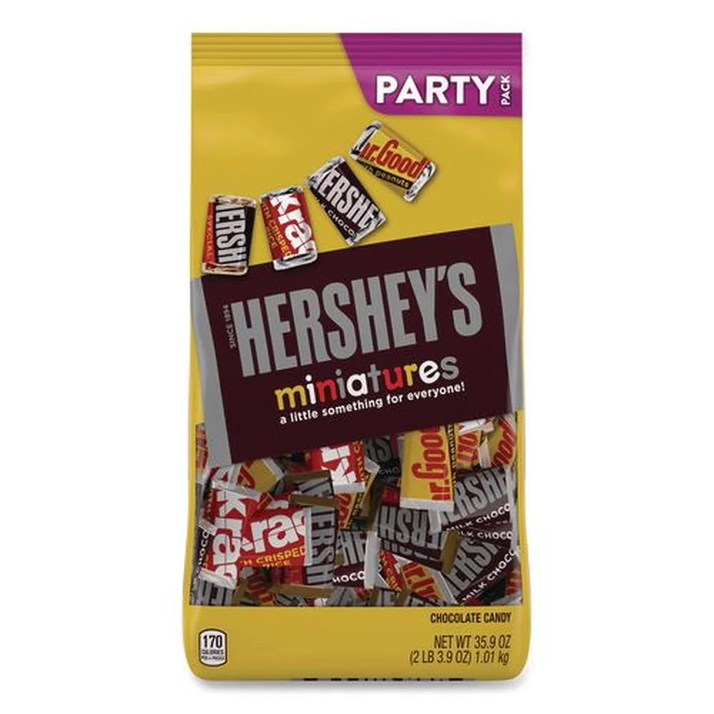 Green Rabbit 21458 35.9 oz. Bag Miniatures Variety Party Pack - Assorted Chocolates