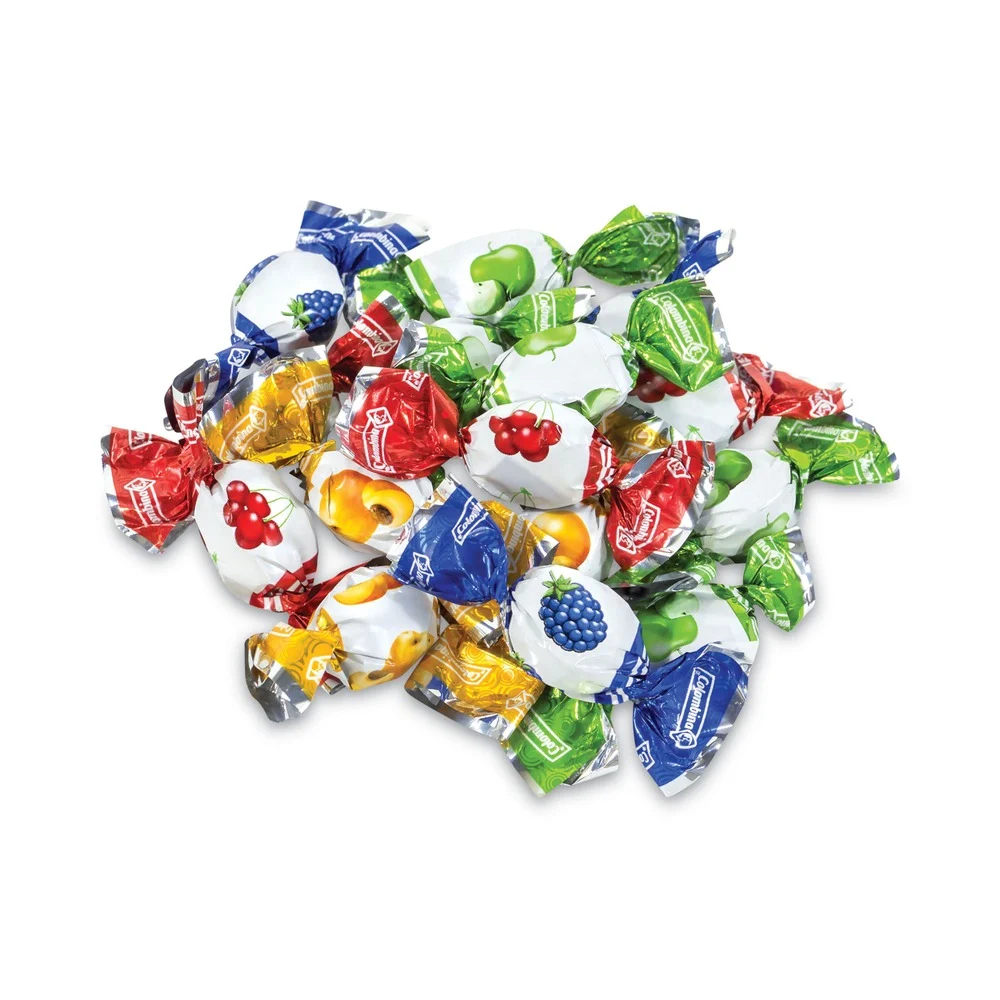 Colombina 26334 2.2 lb. Delicate Fruit Drops Mini Fruit Filled Assortment