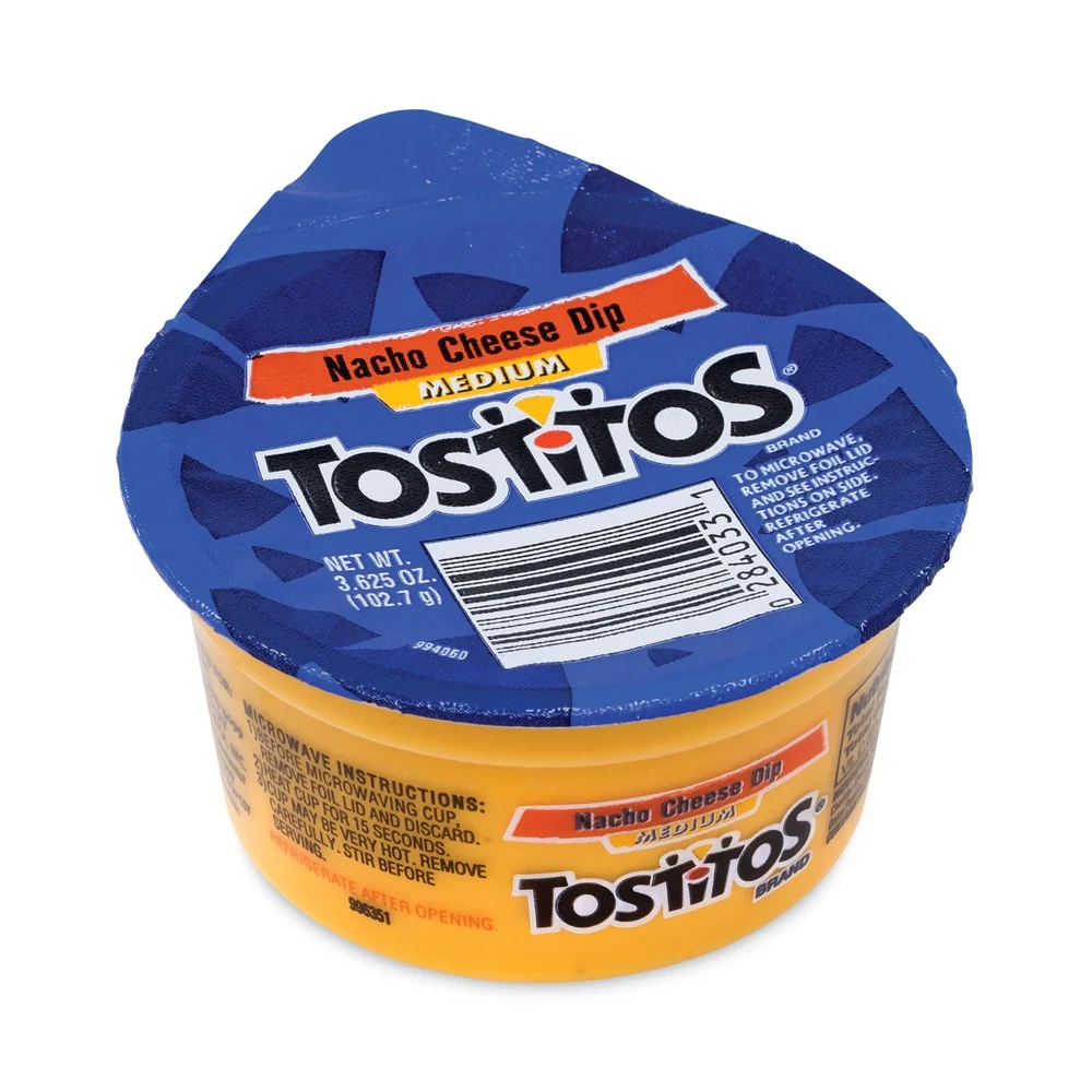 Tostitos 3.63 oz. ToGo Cups - Nacho Cheese Dip (30/Carton)