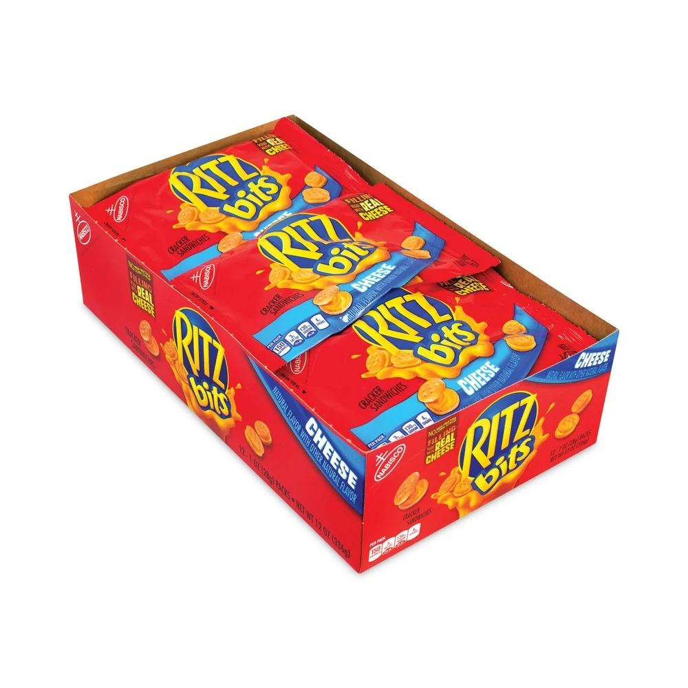 Nabisco 19300009100 1 oz. Ritz Bits Sandwich Crackers - Cheese (48/Carton)