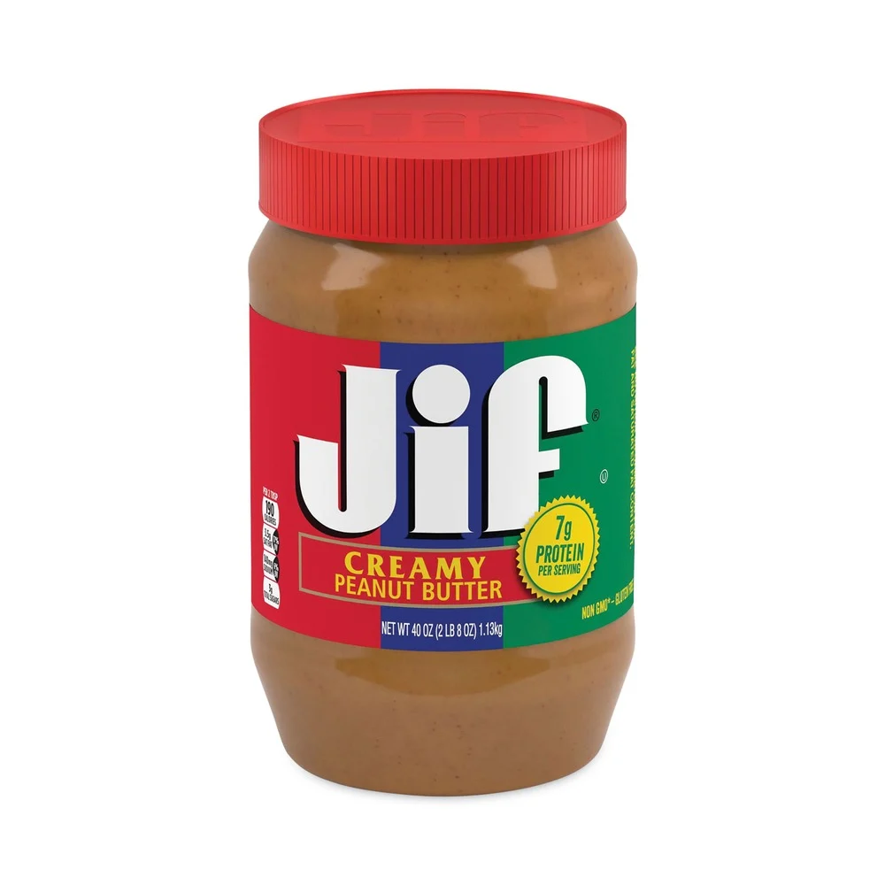 Jif 5150072001 40 oz. Creamy Peanut Butter (2/Pack)