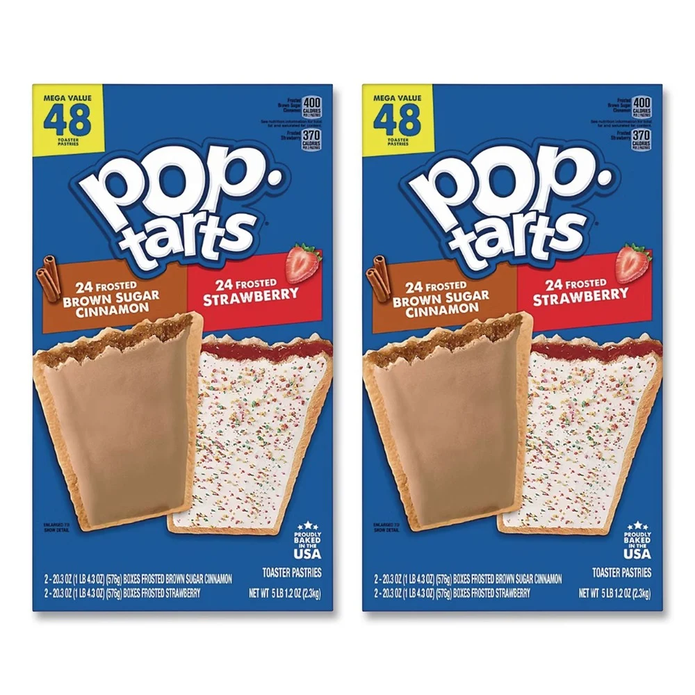 Green Rabbit 810128792035 Pop Tarts - Brown Sugar Cinnamon/Strawberry (96/Carton)