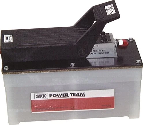 Power Team Single Stage Compressed Air Operated Hydraulic Pump 3.8 l metal tank