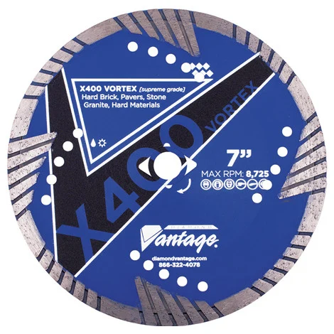 Diamond Vantage 9 x .095 x 7/8-5/8 Hard Material, Supreme Grade, Vortex Blade
