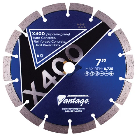 Diamond Vantage 6 x .095 x U/A Hard Material, Supreme Grade, Segmented Blade