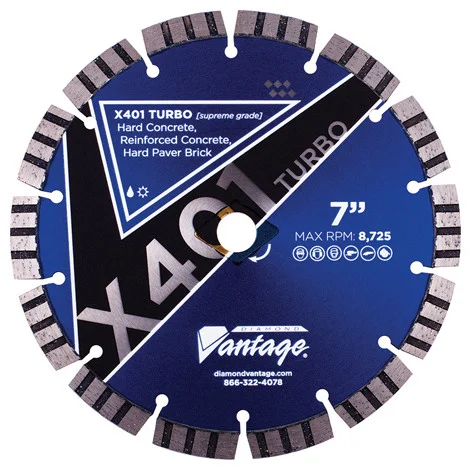 Diamond Vantage 8 x .095 x U/A Hard Material, Supreme Grade, Seg Turbo Blade