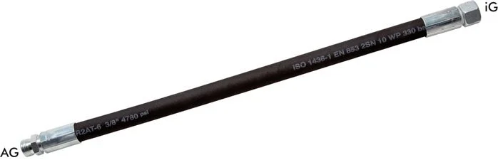2SN Hydraulic Hose With M12x1.5 DKO/CEL Fitting 315 bar (OP) 1.2 m