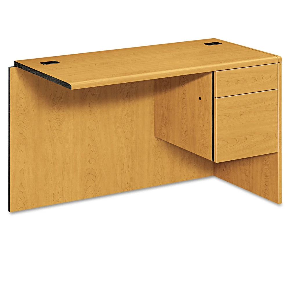 HON 10700 Series 48 in. x 24 in. x 29.5 in. 3/4 Right Pedestal "L" Workstation Return - Harvest