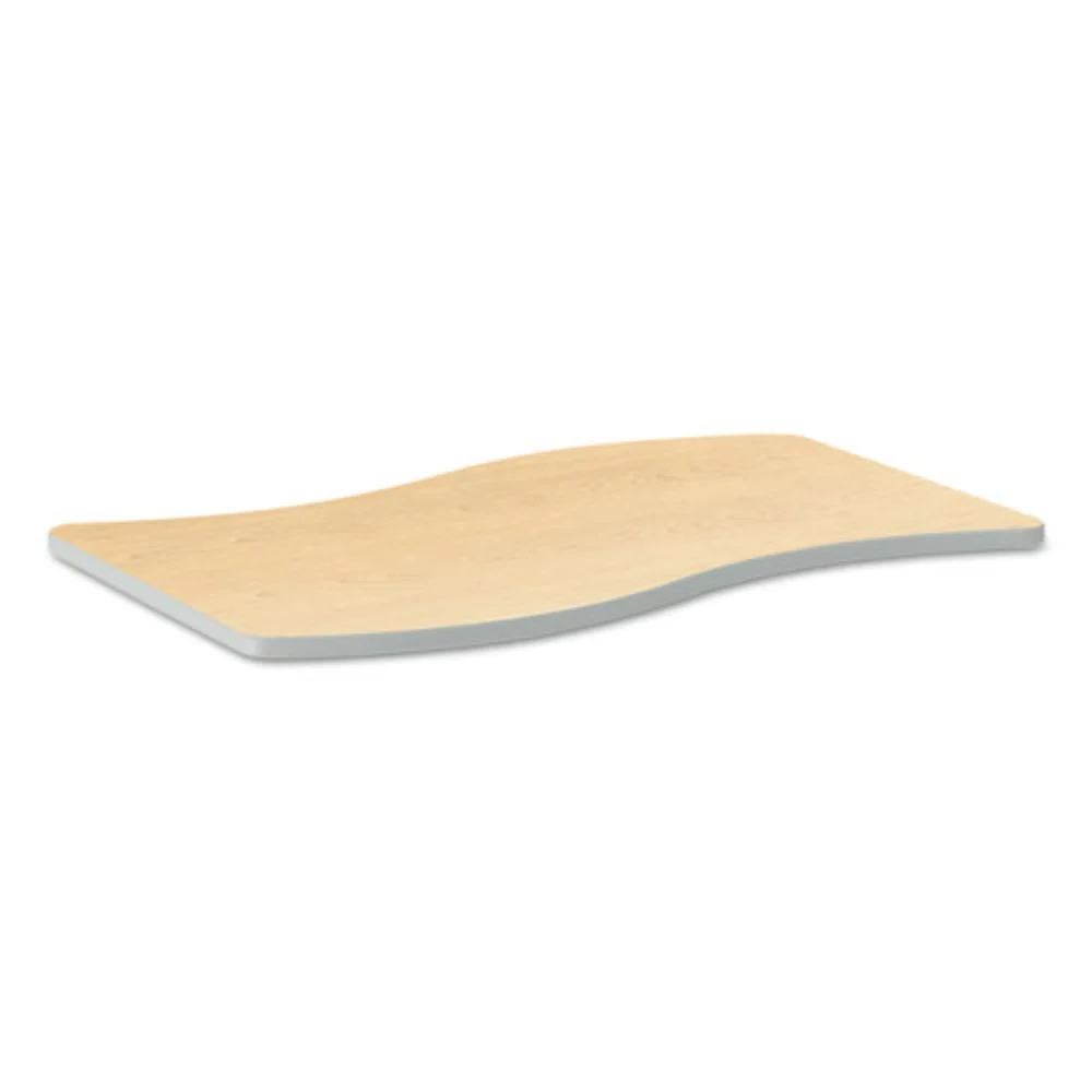 HON Build 54 in. x 30 in. Ribbon Shape Table Top - Natural Maple