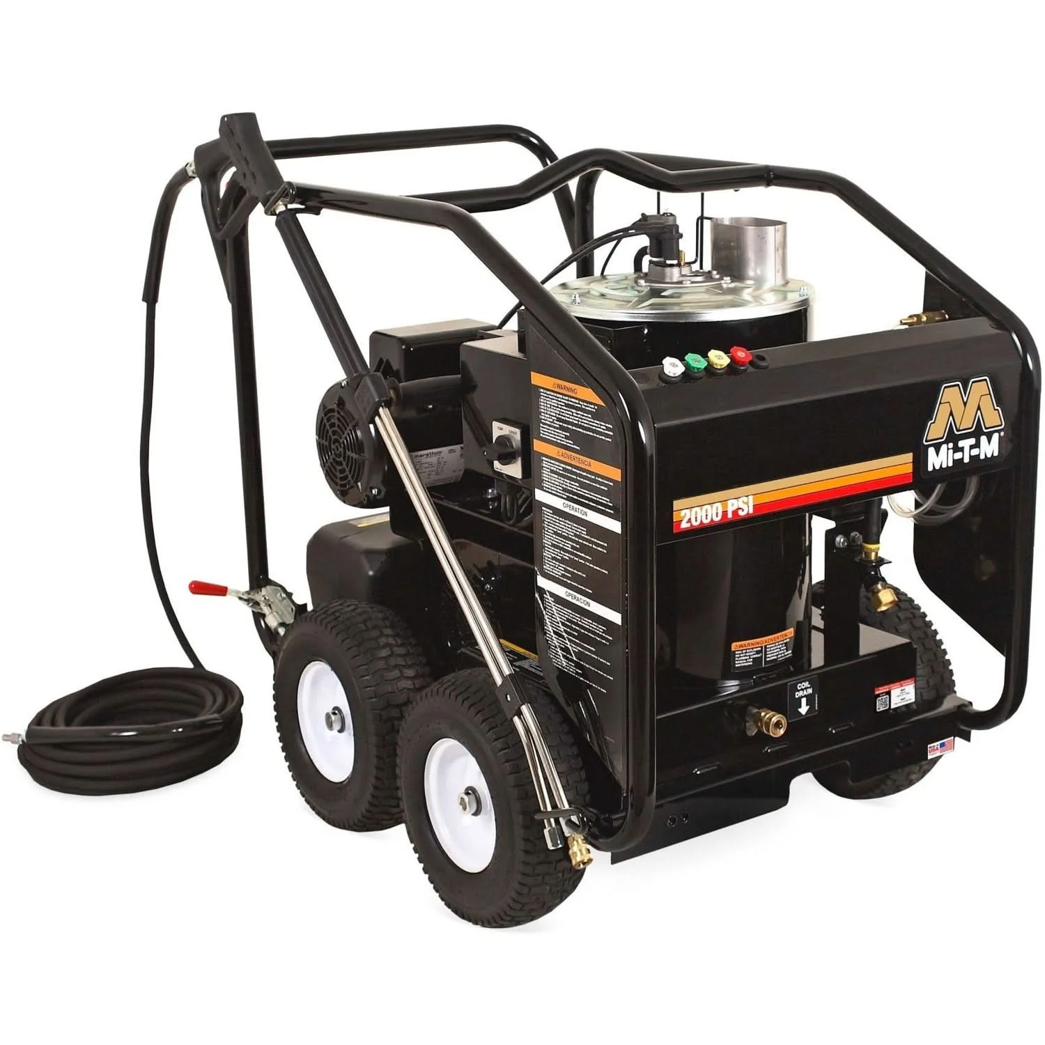 Mi-T-M HSE-2003-0MG10 HSE Series 2000 PSI Electric Direct Drive Hot Water Pressure Washer
