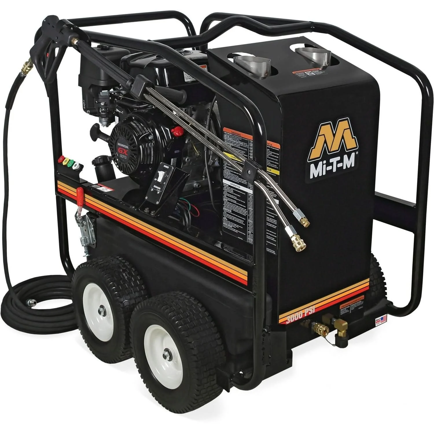 Mi-T-M HSP-3003-3MGH HSP Series 3000 PSI Gasoline Direct Drive Hot Water Pressure Washer