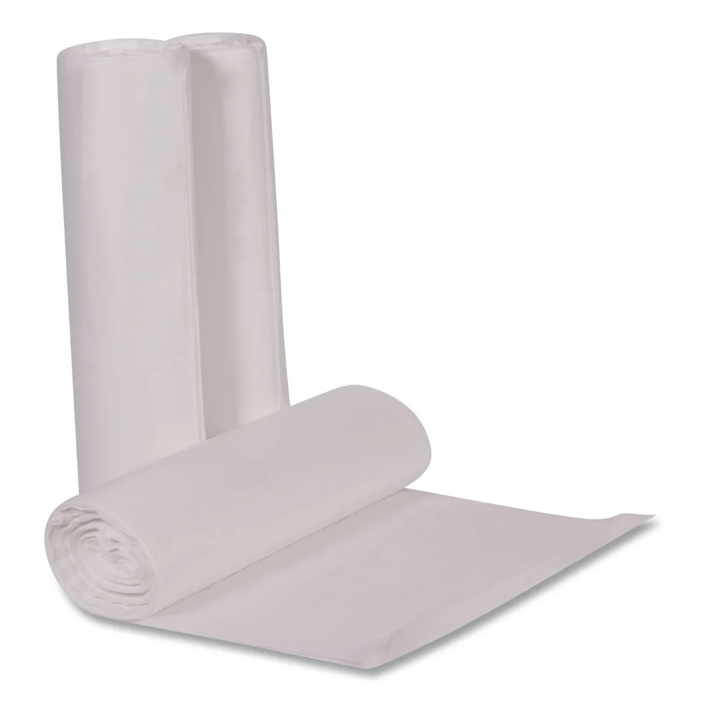 AccuFit 37 in. x 50 in. 44 gal. 0.9 mil Linear Low Density Can Liners with AccuFit Sizing - Clear (50/Box)