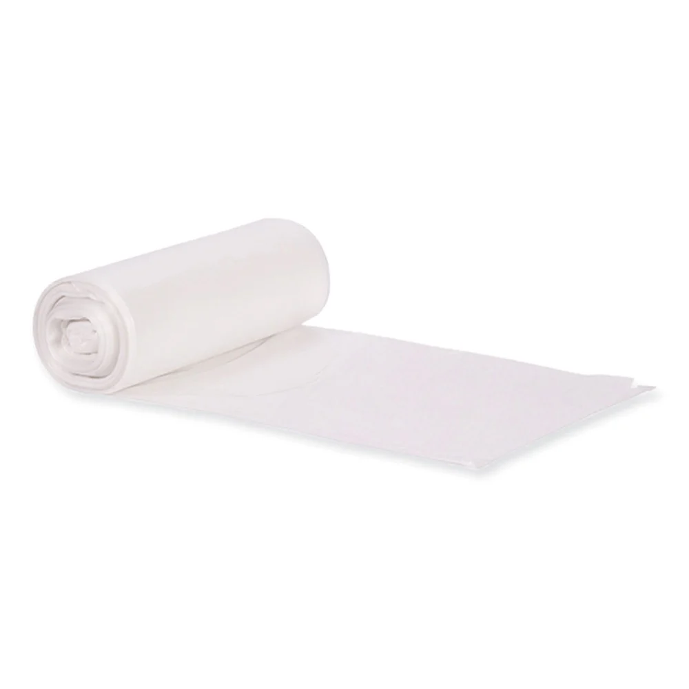 Heritage Eco Blend Max 38 in. x 58 in. 0.8 mil 60 Gallon Can Liners - Clear (20 Bags/Roll, 5 Rolls/Carton)