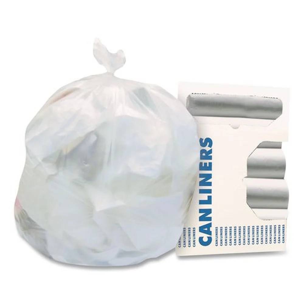 Heritage 17 in. x 18 in. 6 mic 4 Gallon High-Density Waste Can Liners - Natural (2000/Carton)