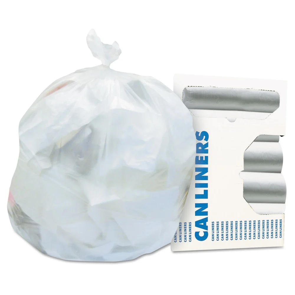Heritage 22 in. x 20 in. 6 mic 7 Gallon High-Density Waste Can Liners - Natural (2000/Carton)