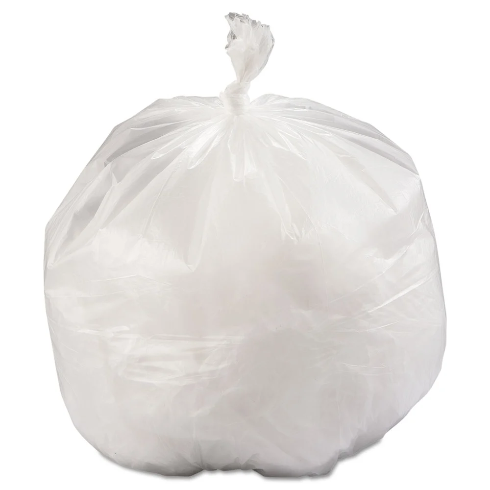 Inteplast Group 33 in. x 39 in. 11.94 mic 33 Gallon High-Density Commercial Can Liners - Natural (400/Carton)