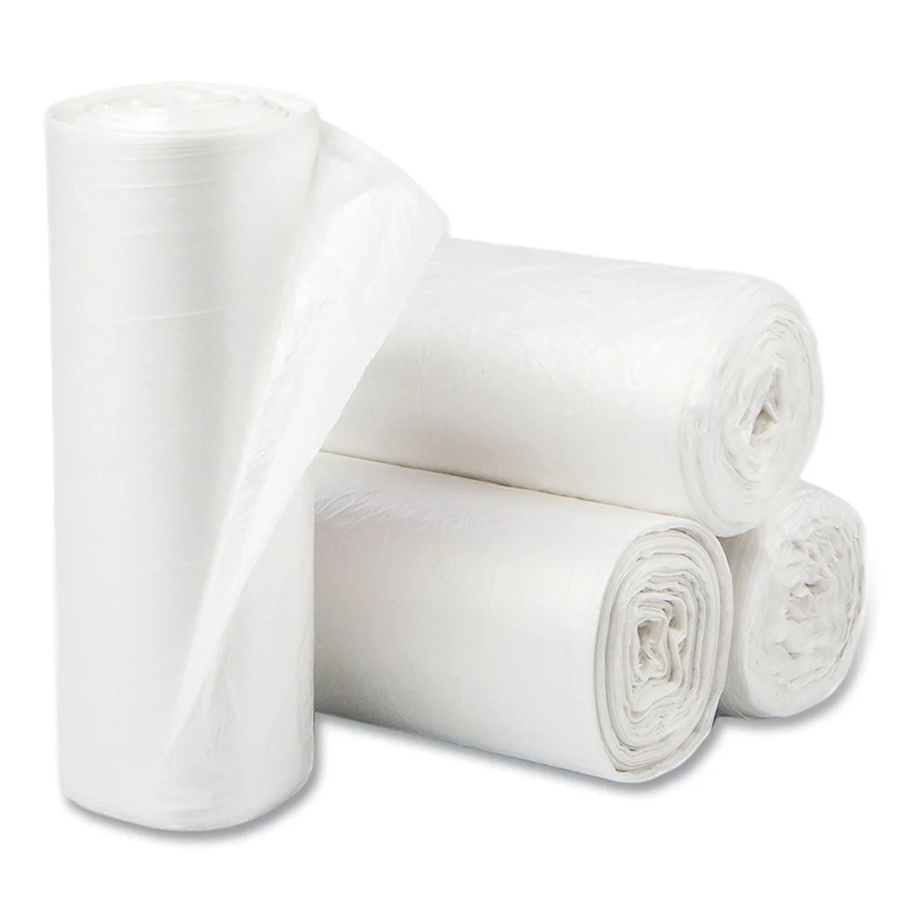 Inteplast Group S386012N 60 Gallon 12 mic 38 in. x 60 in. High-Density Commercial Can Liners - Clear (200/Carton)