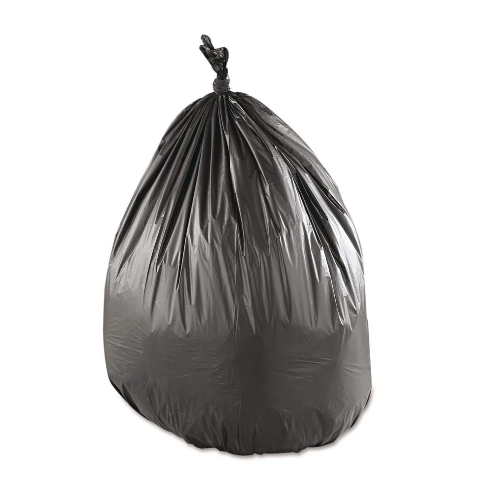 Inteplast Group 33 in. x 39 in. 0.9 mil 33 Gallon Low-Density Commercial Can Liners - Black (150/Carton)