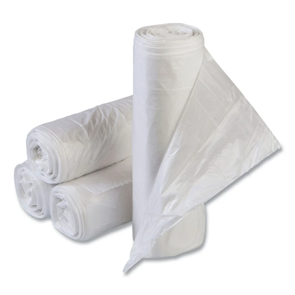 Inteplast Group High-Density 16 Gallon 24 in. x 31 in. Commercial Can Liners - Clear (1000/Carton)