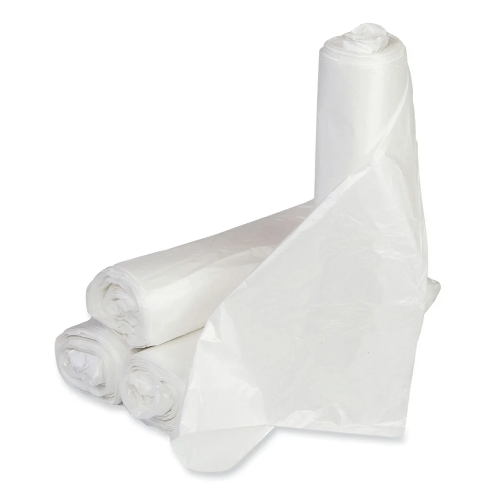 Inteplast Group WSL2432XHW Low-Density 16 Gallon 24 in. x 32 in. Commercial Can Liners - White (500/Carton)