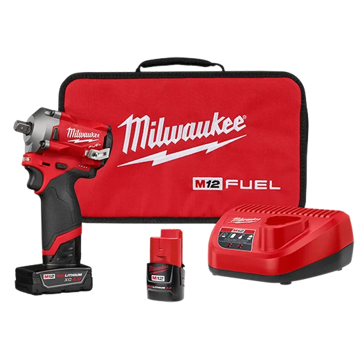 M12 FUEL 1/2" Stubby Impact Wrench w/ Pin Detent Kit