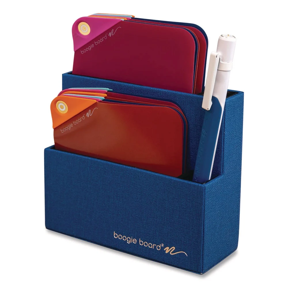 Boogie Board VersaNotes Desk Organizer, 3 Compartments, 4.7 x 0.4 x 2.05, Blue, Plastic