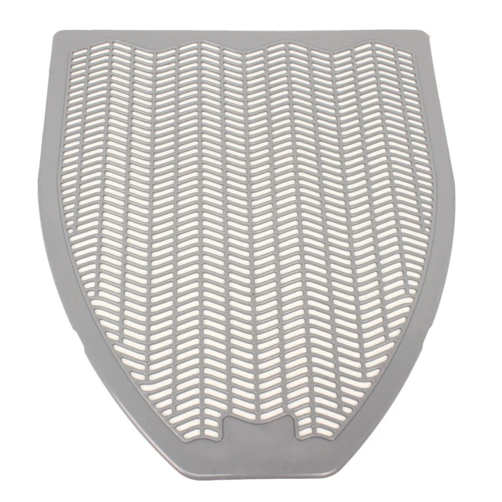 Impact 17.5 in. x 20.38 in. Disposable Urinal Floor Mat - Shield-Shaped/Orchard Zing Scent/Gray (6/Carton)