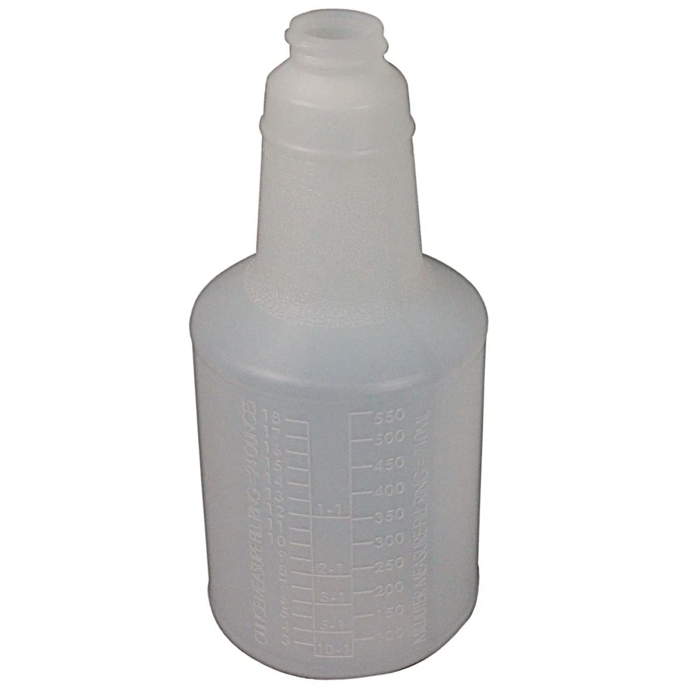 Impact 24 oz. Plastic Bottles with Graduations - Clear (24/Carton)