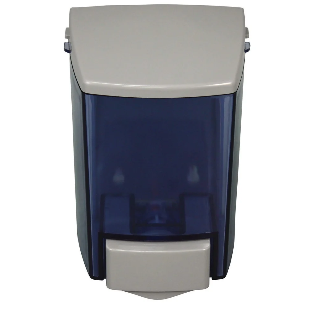 Impact ClearVu Encore 4.5 in. x 4 in. x 6.25 in. 30 oz Liquid Soap Dispenser - Gray