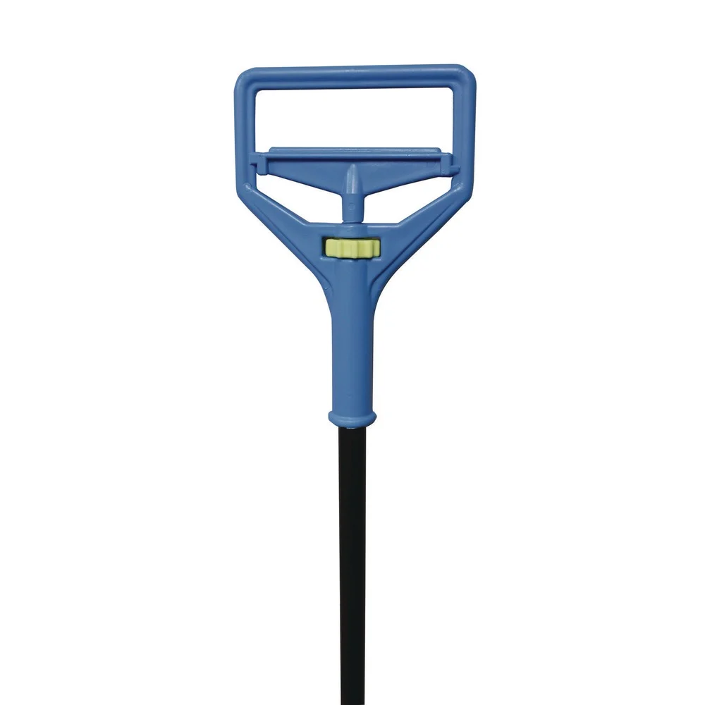 Impact 64 in. Janitor Style Screw Clamp Fiberglass Mop Handle - Blue
