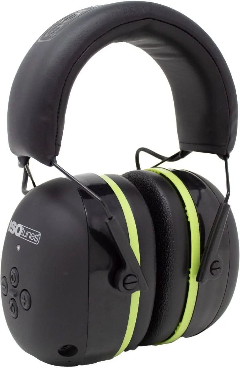 ISOtunes IT-46 AIR DEFENDER Bluetooth Earmuff - Black/Safety Green