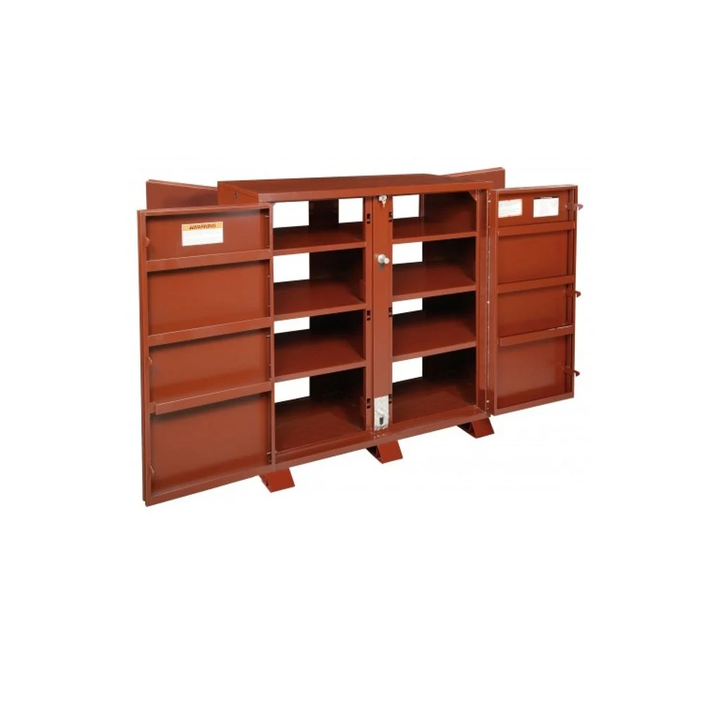 JOBOX 1-695990 Extra Heavy-Duty 4-Door Utility Cabinet with Door Shelves
