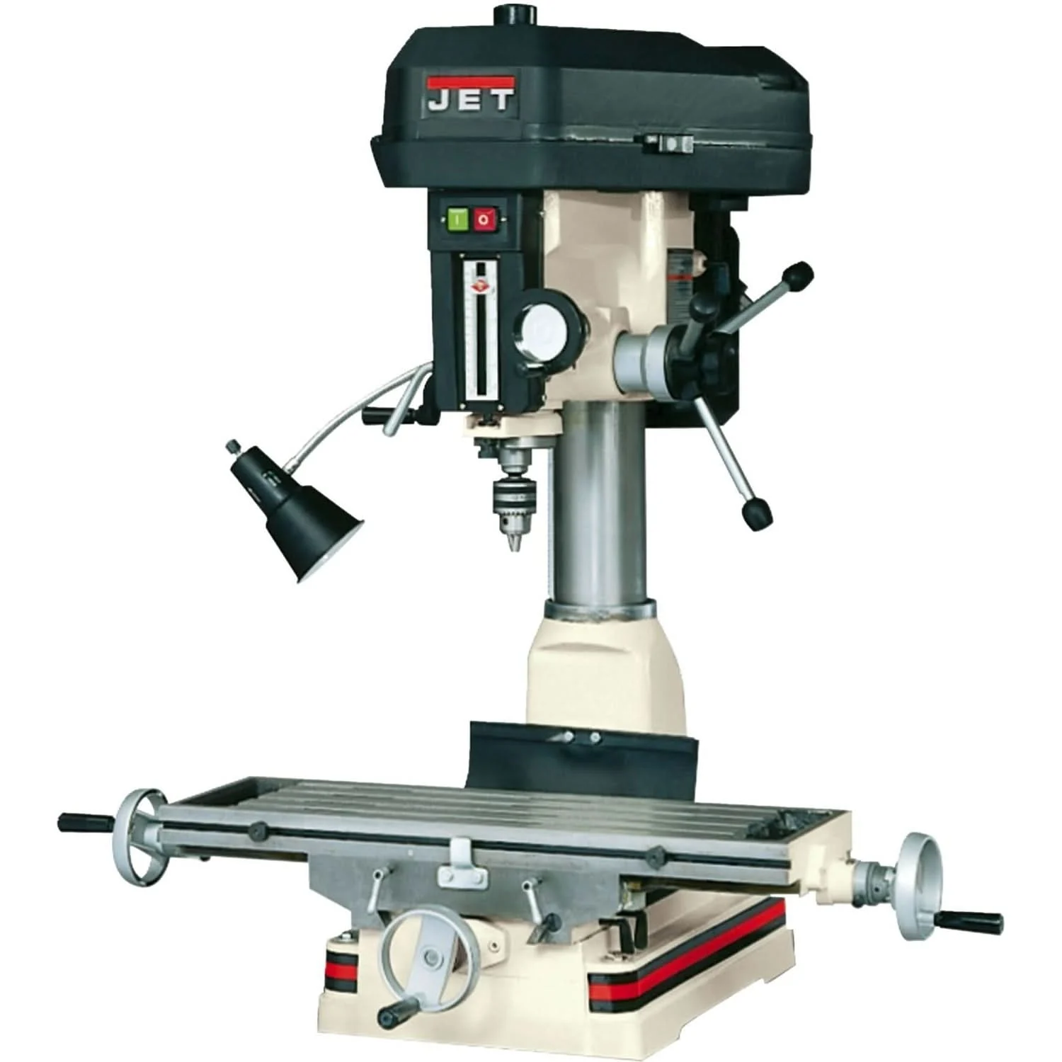 Jet 350134 JMD-18 Mill/Drill With Newall DP500 DRO and X-Axis Table Powerfeed