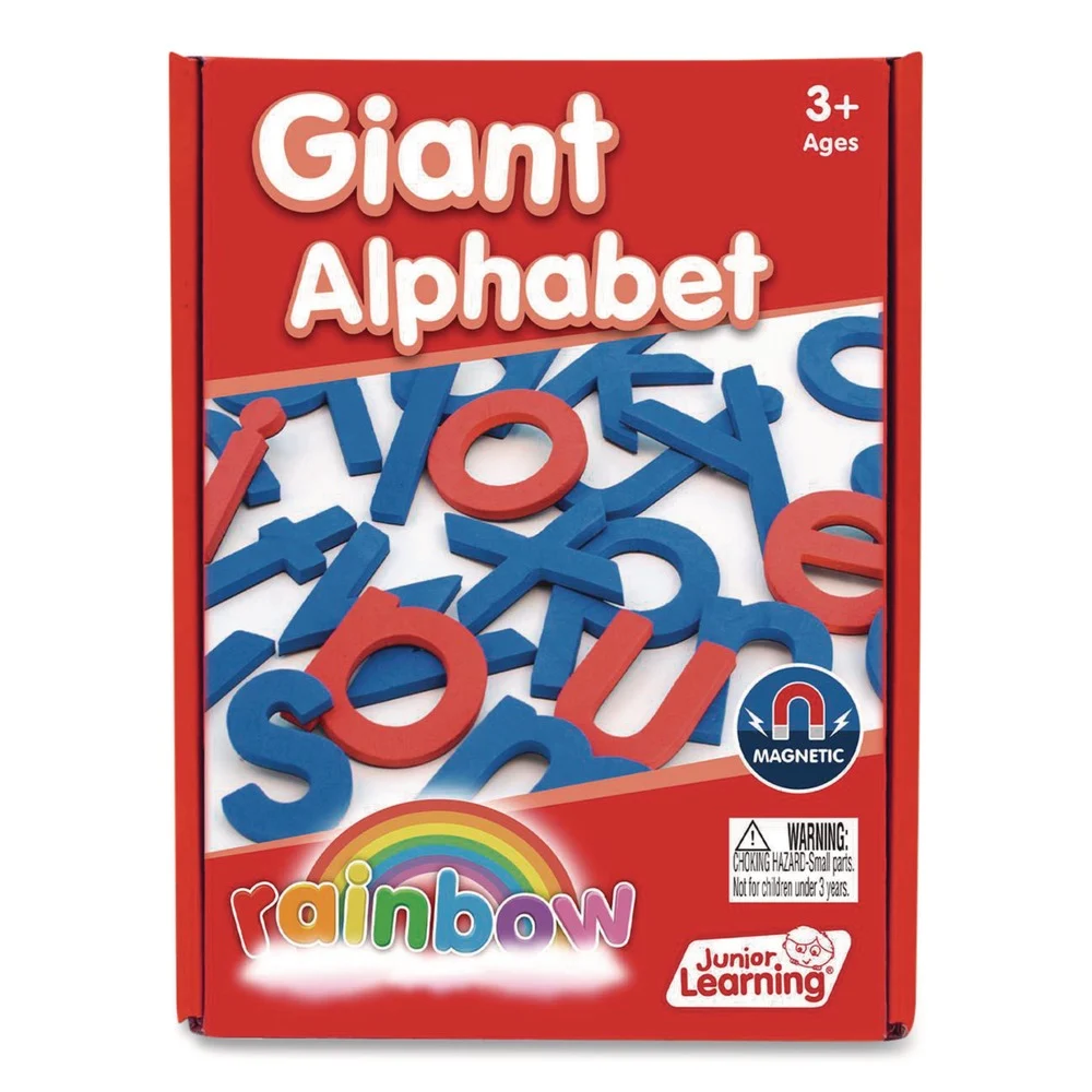 Junior Learning Inc 3 in. Tall Lowercase Letters Rainbow Giant Alphabet - Blue Consonants/Red Vowels