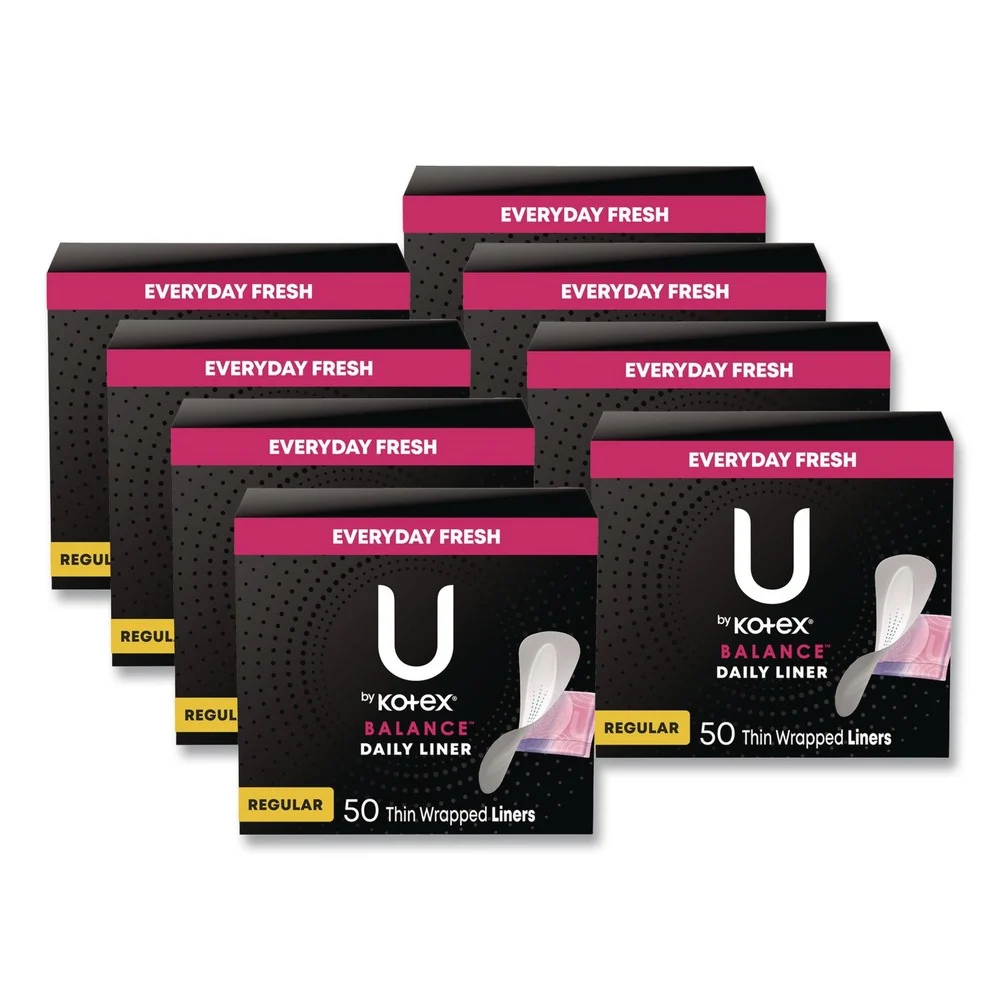 Kimberly-Clark Light Absorbency Balance Daily Wrapped Panty Liners (8/Carton)