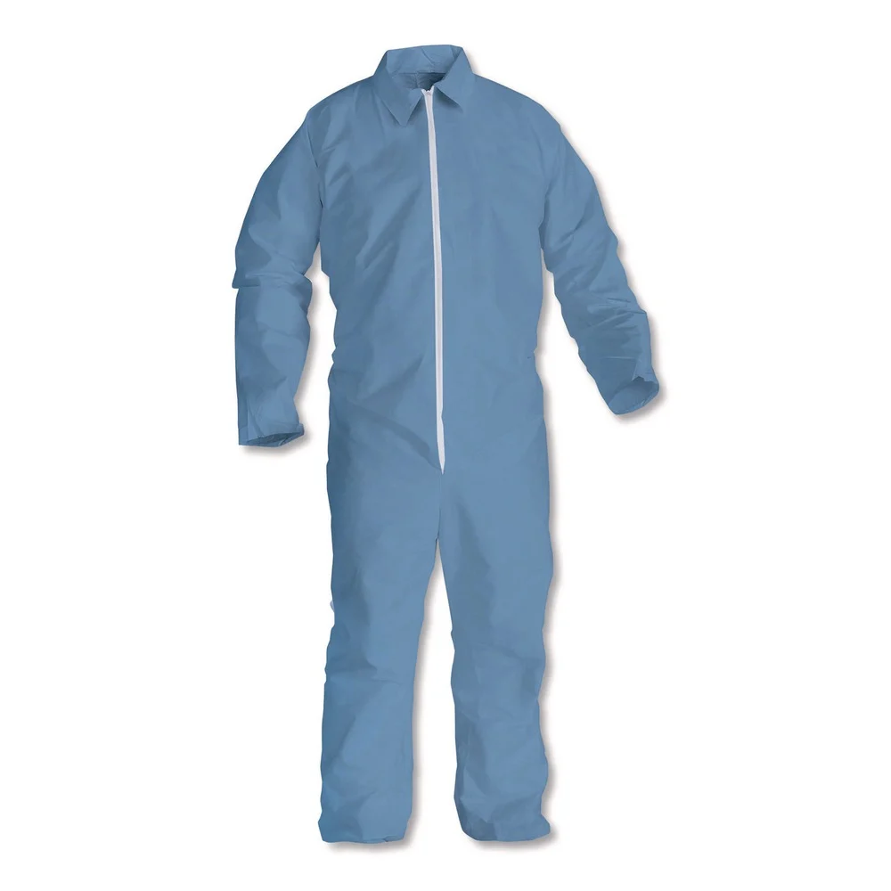 KleenGuard A65 Zipper Front Flame Resistant Coveralls - 4XL/Blue (21/Carton)