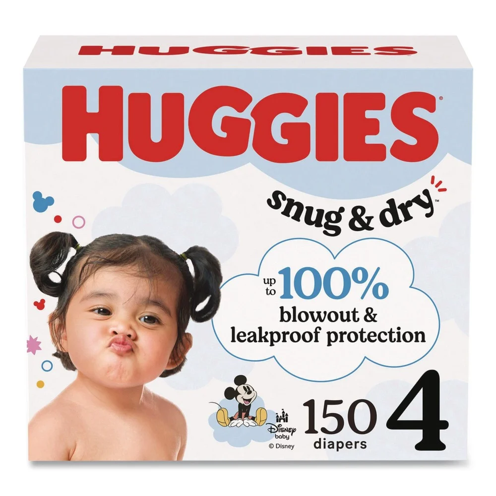 Huggies Snug and Dry 22 lbs. to 37 lbs. Diapers - Size 4 (150/Carton)