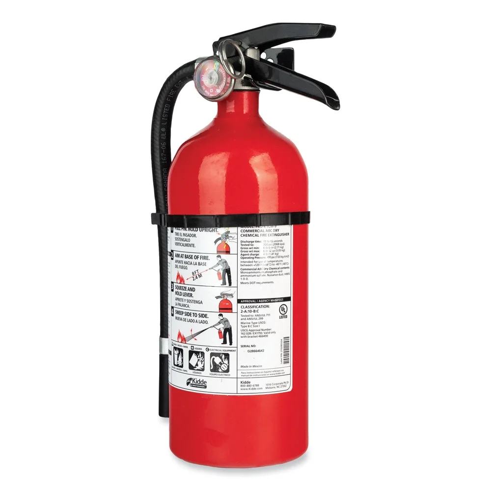 Kidde Pro 210 2-A:10-B:C Fire Extinguisher