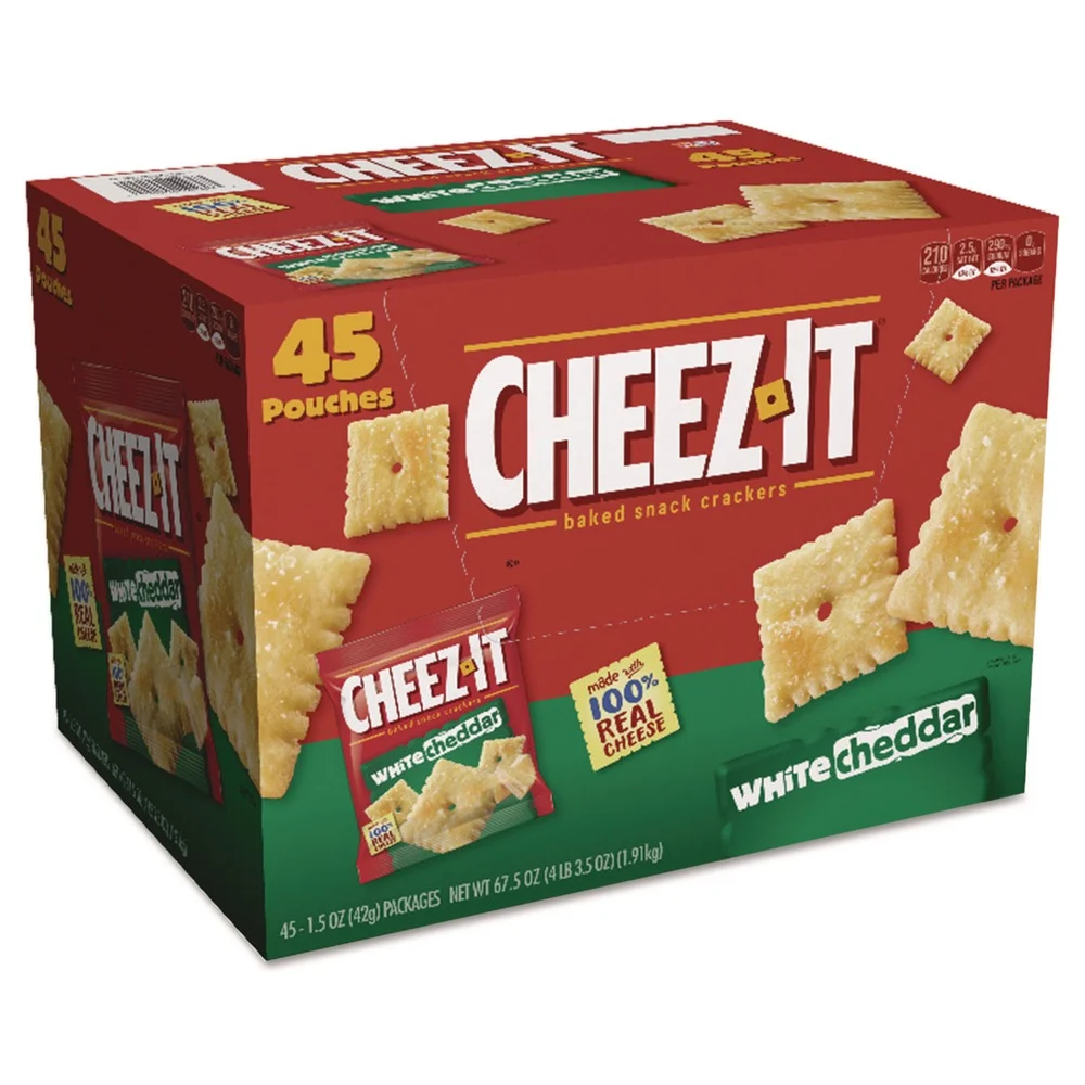 Sunshine 1.5 oz. Bag Cheez-it Crackers - White Cheddar (45/Carton)