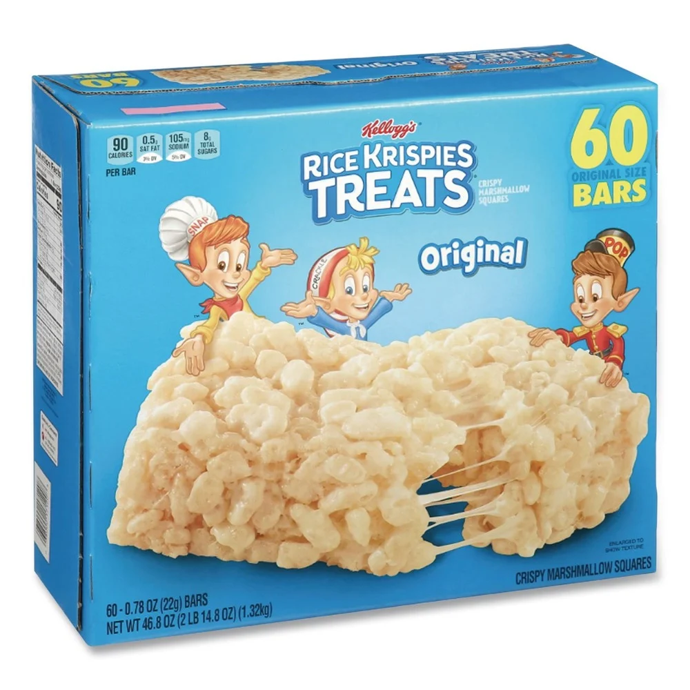 Kellogg's 0.78 oz. Rice Krispies Treats - Original Marshmallow (60/Carton)