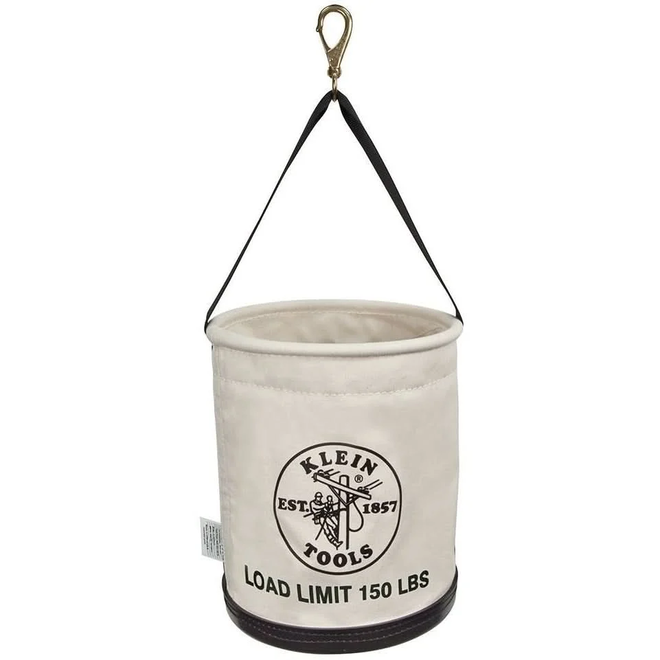 Klein 5109SLR Canvas Bucket, All-Purpose with Drain Holes, 12-Inch