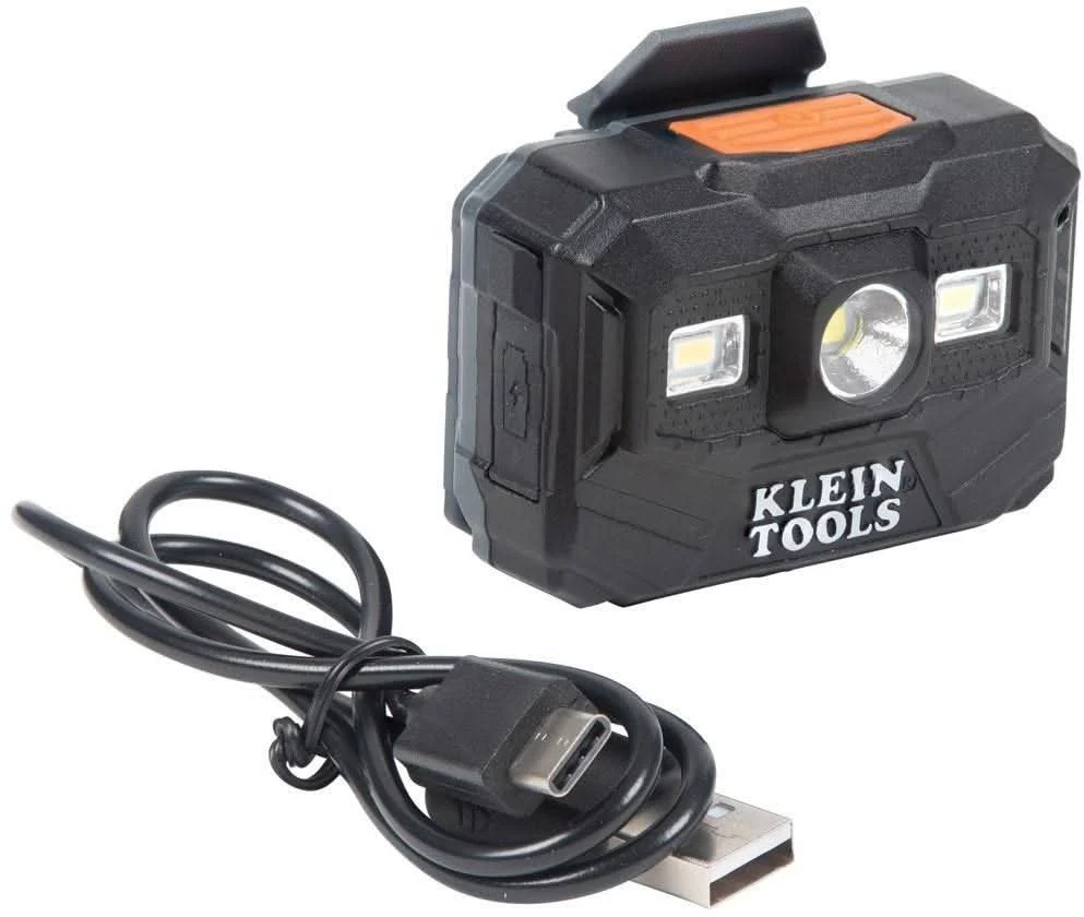 Klein 56062 Rechargeable Headlamp and Work Light, 300 Lumens All-Day Runtime