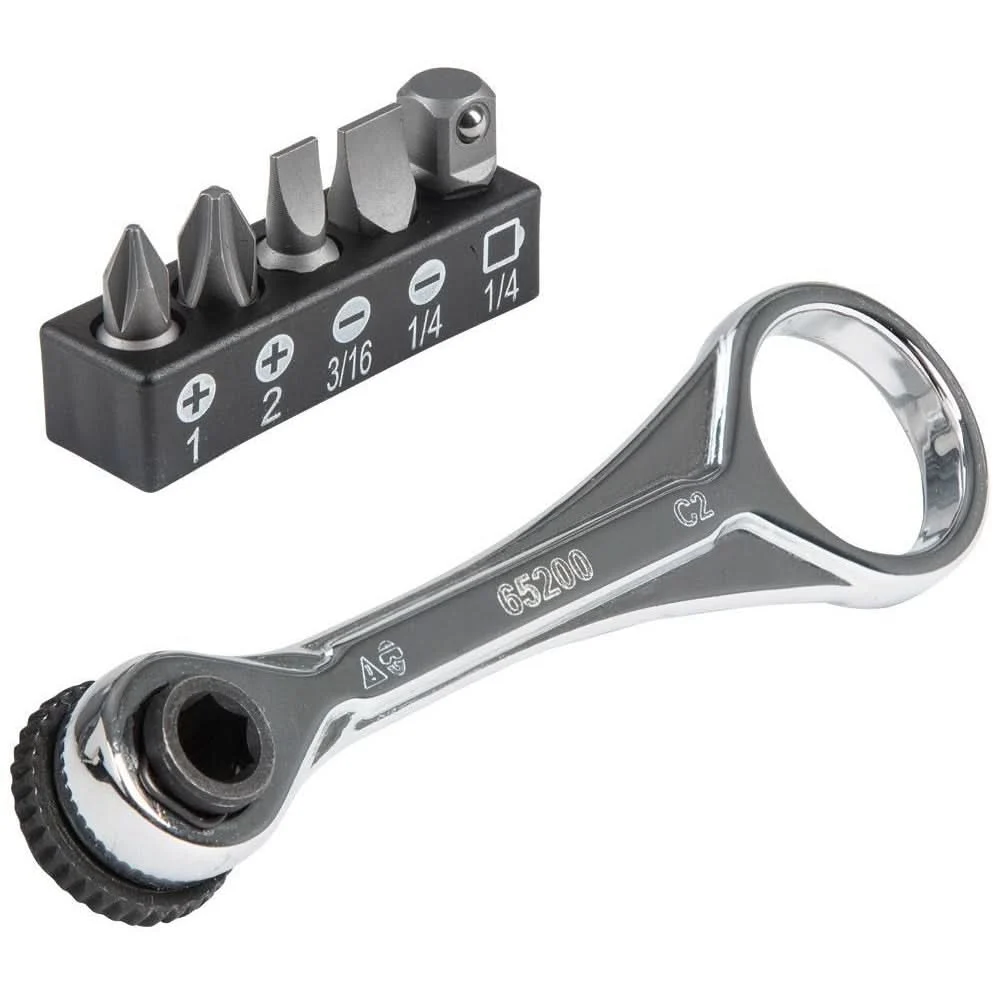 Klein 65200 Slim-Profile Mini Ratchet Set, 5-Piece